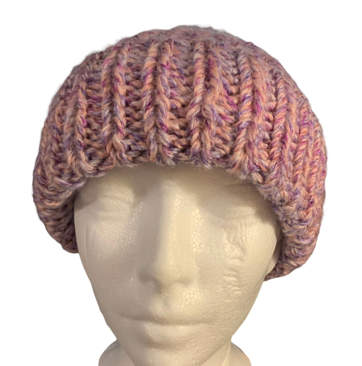 Chunky Hand Knitted Ponytail /Messy Bun Beanie