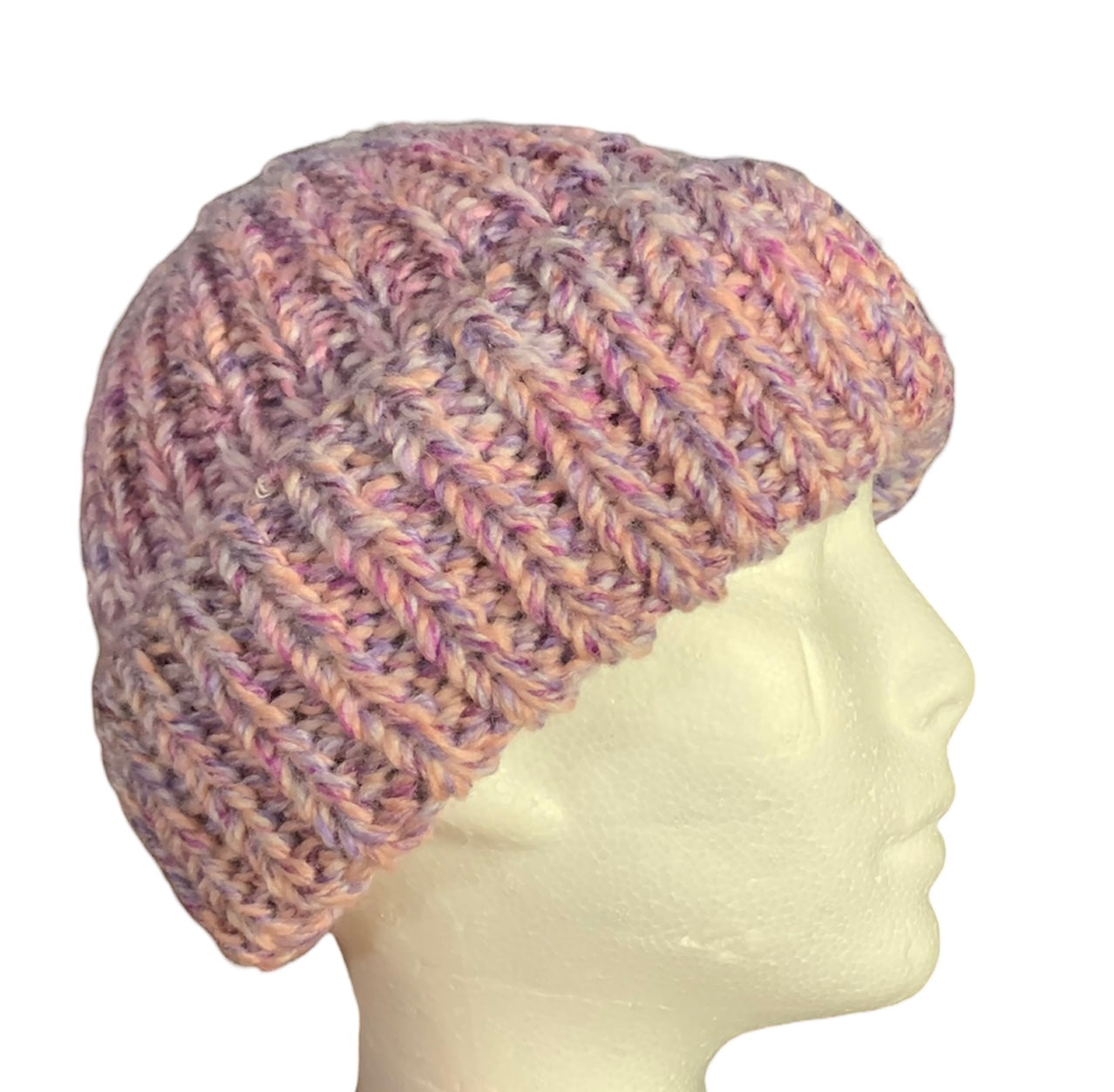 Chunky Hand Knitted Ponytail /Messy Bun Beanie