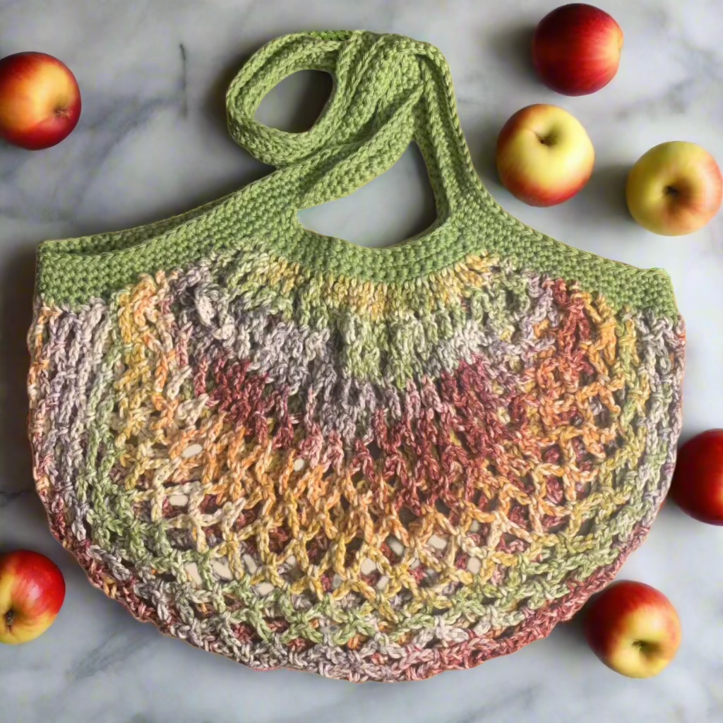 Cotton Crochet Mesh Market Bag  Large