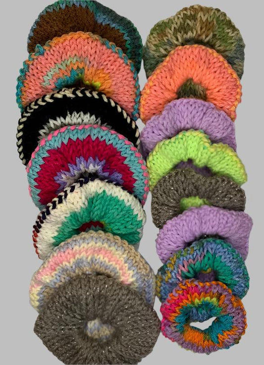 Knitted Scrunchies